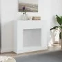 Kaminholzregal aus weißem Ingenieurholz, 100x30x87,5 cm. von , Zubehör für Holzöfen und Kamine - Ref: Foro24-854562, Preis: 7...