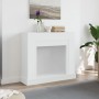Kaminholzregal aus weißem Ingenieurholz, 100x30x87,5 cm. von , Zubehör für Holzöfen und Kamine - Ref: Foro24-854562, Preis: 7...