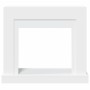 Borde de chimenea madera ingeniería blanco 100x30x87,5 cm by , Accessories for wood ovens and fireplaces - Ref: Foro24-854562...