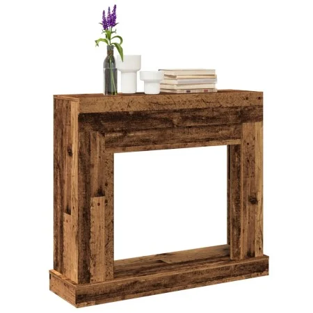 Kaminholzregal aus gealtertem Ingenieurholz, 100x30x87,5 cm. von , Zubehör für Holzöfen und Kamine - Ref: Foro24-854569, Prei...