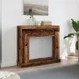 Kaminholzregal aus gealtertem Ingenieurholz, 100x30x87,5 cm. von , Zubehör für Holzöfen und Kamine - Ref: Foro24-854569, Prei...