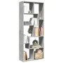 Holz-Trennwand-Bücherregal in Grau aus Beton, 67x25x161,5 cm. von , Bücherregale und Regale - Ref: Foro24-858078, Preis: 73,8...