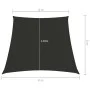Sail awning anthracite gray trapeze oxford fabric 2/4x3 m by vidaXL, Umbrellas - Ref: Foro24-135131, Price: 35,77 €, Discount: %