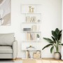 Librería divisor 6 niveles madera ingeniería blanco 70x24x193cm by , Bookcases and shelves - Ref: Foro24-858084, Price: 76,76...