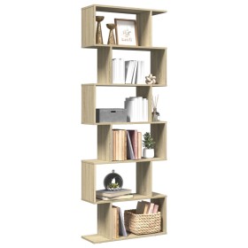 Bücherregal mit 6 Ebenen aus Sonoma-Eichenholz 70x24x193 cm. von , Bücherregale und Regale - Ref: Foro24-858086, Preis: 79,56...