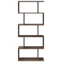 Librería divisora 5 niveles madera marrón roble 70x24x161 cm by , Bookcases and shelves - Ref: Foro24-858099, Price: 67,18 €,...