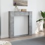 Kaminumrandung aus grauem Beton-Ingenieurholz 100x20x100 cm. von , Zubehör für Holzöfen und Kamine - Ref: Foro24-854574, Prei...
