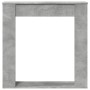 Kaminumrandung aus grauem Beton-Ingenieurholz 100x20x100 cm. von , Zubehör für Holzöfen und Kamine - Ref: Foro24-854574, Prei...