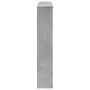 Kaminumrandung aus grauem Beton-Ingenieurholz 100x20x100 cm. von , Zubehör für Holzöfen und Kamine - Ref: Foro24-854574, Prei...