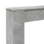 Kaminumrandung aus grauem Beton-Ingenieurholz 100x20x100 cm. von , Zubehör für Holzöfen und Kamine - Ref: Foro24-854574, Prei...