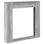 Kaminholzregal in Sonoma-Grau aus Ingenieurholz 100x20x100 cm. von , Zubehör für Holzöfen und Kamine - Ref: Foro24-854576, Pr...