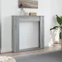 Kaminholzregal in Sonoma-Grau aus Ingenieurholz 100x20x100 cm. von , Zubehör für Holzöfen und Kamine - Ref: Foro24-854576, Pr...