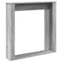 Kaminholzregal in Sonoma-Grau aus Ingenieurholz 100x20x100 cm. von , Zubehör für Holzöfen und Kamine - Ref: Foro24-854576, Pr...