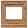 Kaminholzregal aus Eichen-Ingenieurholz, handgefertigt, 90x30x90 cm. von , Zubehör für Holzöfen und Kamine - Ref: Foro24-8545...