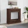 Kaminumrandung aus braunem Eichenholz 90x30x90 cm. von , Zubehör für Holzöfen und Kamine - Ref: Foro24-854595, Preis: 70,95 €...