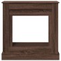 Kaminumrandung aus braunem Eichenholz 90x30x90 cm. von , Zubehör für Holzöfen und Kamine - Ref: Foro24-854595, Preis: 72,12 €...