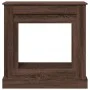 Kaminumrandung aus braunem Eichenholz 90x30x90 cm. von , Zubehör für Holzöfen und Kamine - Ref: Foro24-854595, Preis: 70,95 €...
