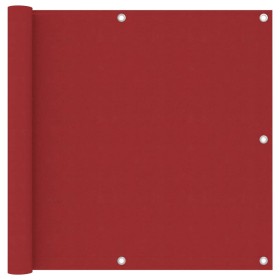 Toldo para balcón tela oxford rojo 90x400 cm