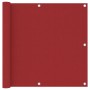Balkonmarkise aus rotem Oxford-Stoff 90x400 cm von vidaXL, Sonnenschirme - Ref: Foro24-135037, Preis: 21,25 €, Rabatt: %