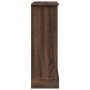 Kaminumrandung aus braunem Eichenholz 90x30x90 cm. von , Zubehör für Holzöfen und Kamine - Ref: Foro24-854595, Preis: 72,12 €...