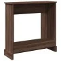 Kaminumrandung aus braunem Eichenholz 90x30x90 cm. von , Zubehör für Holzöfen und Kamine - Ref: Foro24-854595, Preis: 70,95 €...