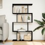 Librería divisora 4 niveles madera ingeniería negra 70x24x129cm by , Bookcases and shelves - Ref: Foro24-858103, Price: 58,39...
