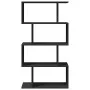 Librería divisora 4 niveles madera ingeniería negra 70x24x129cm by , Bookcases and shelves - Ref: Foro24-858103, Price: 57,46...