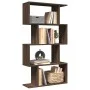 Librería divisora 4 niveles madera marrón roble 70x24x129 cm by , Bookcases and shelves - Ref: Foro24-858108, Price: 53,30 €,...
