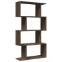 Librería divisora 4 niveles madera marrón roble 70x24x129 cm by , Bookcases and shelves - Ref: Foro24-858108, Price: 53,30 €,...