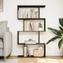 Librería divisora 4 niveles madera marrón roble 70x24x129 cm by , Bookcases and shelves - Ref: Foro24-858108, Price: 53,30 €,...