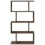 Librería divisora 4 niveles madera marrón roble 70x24x129 cm by , Bookcases and shelves - Ref: Foro24-858108, Price: 53,30 €,...