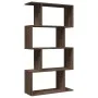 Librería divisora 4 niveles madera marrón roble 70x24x129 cm by , Bookcases and shelves - Ref: Foro24-858108, Price: 53,30 €,...