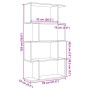 Librería divisora 4 niveles madera marrón roble 70x24x129 cm von , Bücherregale und Regale - Ref: Foro24-858108, Preis: 54,10...