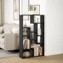 Estantería de madera de ingeniería negra 72x20x120 cm de , Librerías y estanterías - Ref: Foro24-858157, Precio: 75,33 €, Des...