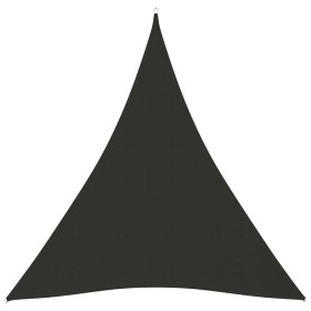Toldo de vela triangular tela Oxford gris antracita 4x5x5 m