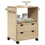 Carrito de cocina OTTA madera maciza de pino 59x45x80 cm von , Küchen- und Speisewagen - Ref: Foro24-4013465, Preis: 124,57 €...
