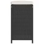 Taburetes altos de bar de jardín cojines 4 uds ratán PE negro de , Sillas de jardín - Ref: Foro24-368689, Precio: 253,40 €, D...