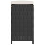 Taburetes altos de bar de jardín cojines 4 uds ratán PE negro by , Garden chairs - Ref: Foro24-368689, Price: 224,95 €, Disco...