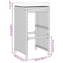 Taburetes altos de bar de jardín cojines 4 uds ratán PE negro by , Garden chairs - Ref: Foro24-368689, Price: 224,95 €, Disco...