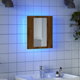 Armario de baño con espejo LED madera roble artisan 40x12x45 cm von , Badezimmerwaschtische - Ref: Foro24-856280, Preis: 43,5...