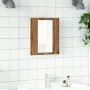 Armario de baño con espejo LED madera roble artisan 40x12x45 cm de , Tocadores de baño - Ref: Foro24-856280, Precio: 42,33 €,...