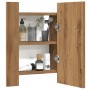 Armario de baño con espejo LED madera roble artisan 40x12x45 cm von , Badezimmerwaschtische - Ref: Foro24-856280, Preis: 43,5...