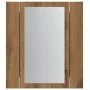 Armario de baño con espejo LED madera roble artisan 40x12x45 cm de , Tocadores de baño - Ref: Foro24-856280, Precio: 42,33 €,...