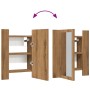 Armario de baño con espejo LED madera roble artisan 40x12x45 cm von , Badezimmerwaschtische - Ref: Foro24-856280, Preis: 43,5...