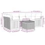 Garten-Essgruppe 7-teilig mit schwarzen Polstern aus synthetischem Rattan. von , Gartensets - Ref: Foro24-3259879, Preis: 446...