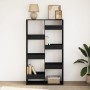 Engineered wood black shelf 100x33x175 cm by , Bookcases and shelves - Ref: Foro24-3309403, Price: 110,41 €, Discount: %