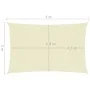 Toldo de vela rectangular tela Oxford color crema 2x5 m de vidaXL, Sombrillas - Ref: Foro24-135204, Precio: 41,67 €, Descuent...