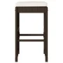 Küchenhocker mit Kissen, 2 Stück, aus braunem synthetischem Rattan. von , Gartenstühle - Ref: Foro24-368685, Preis: 135,50 €,...