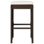 Küchenhocker mit Kissen, 2 Stück, aus braunem synthetischem Rattan. von , Gartenstühle - Ref: Foro24-368685, Preis: 120,55 €,...