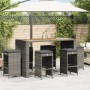 Hochbarhocker für den Garten mit 6 Stück grauen PE-Rattan-Kissen. von , Gartenstühle - Ref: Foro24-368693, Preis: 349,01 €, R...